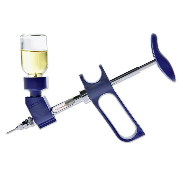 Fixed volume vial feeding syringe - C187