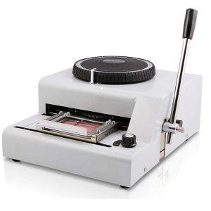 Manual PVC Card Embossing Machine 68 70 72 Character Letter Plastic Credit ID Plate Number Embosser for Metal Dog Tag
